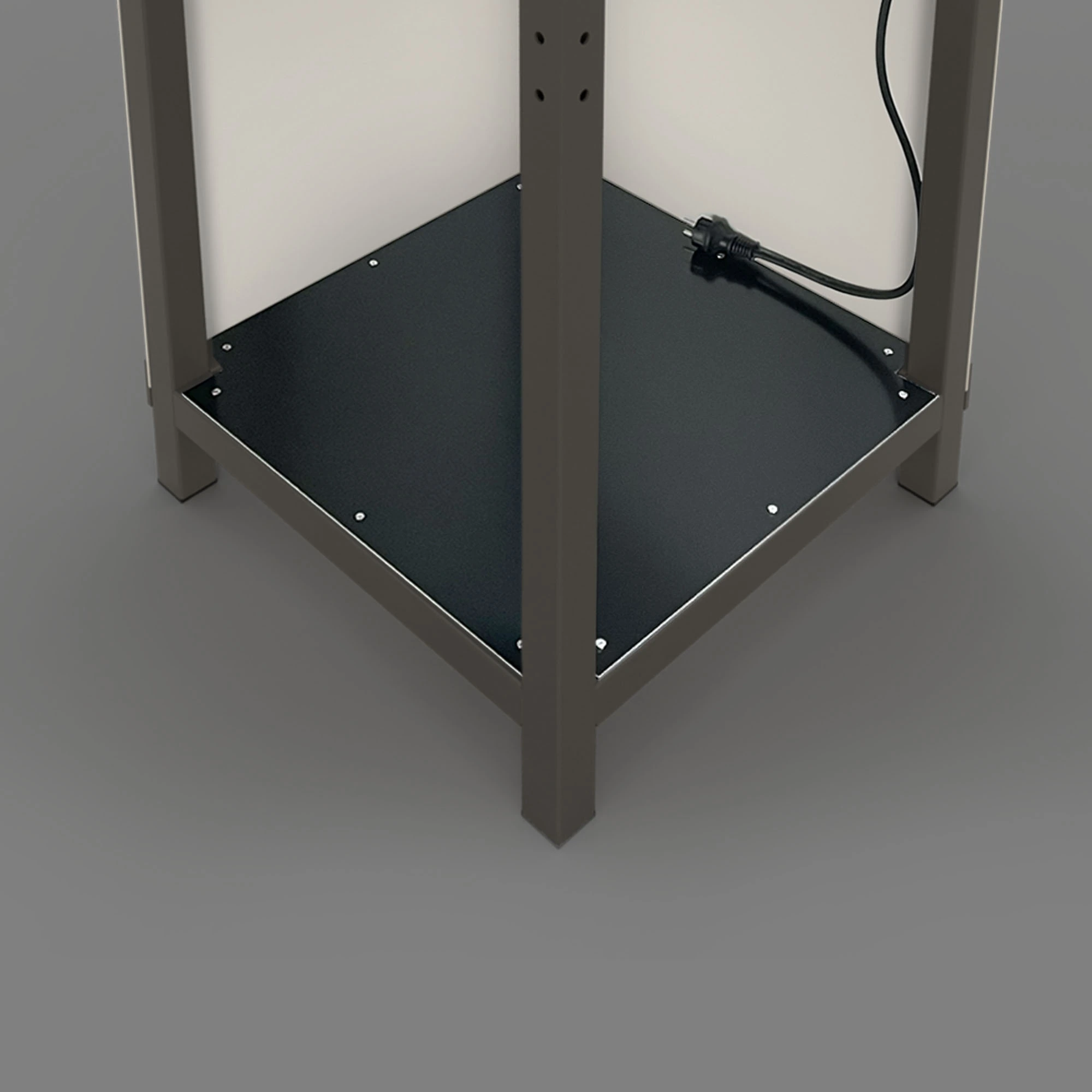 Example Image of a klappECKE with a shelf insert.